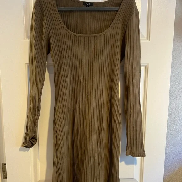peplum dress long sleeve VINTAGE LONG SLEEVE SUEDE AND WITH LEATHER DETAIL MIDI PEPLUM DRESS